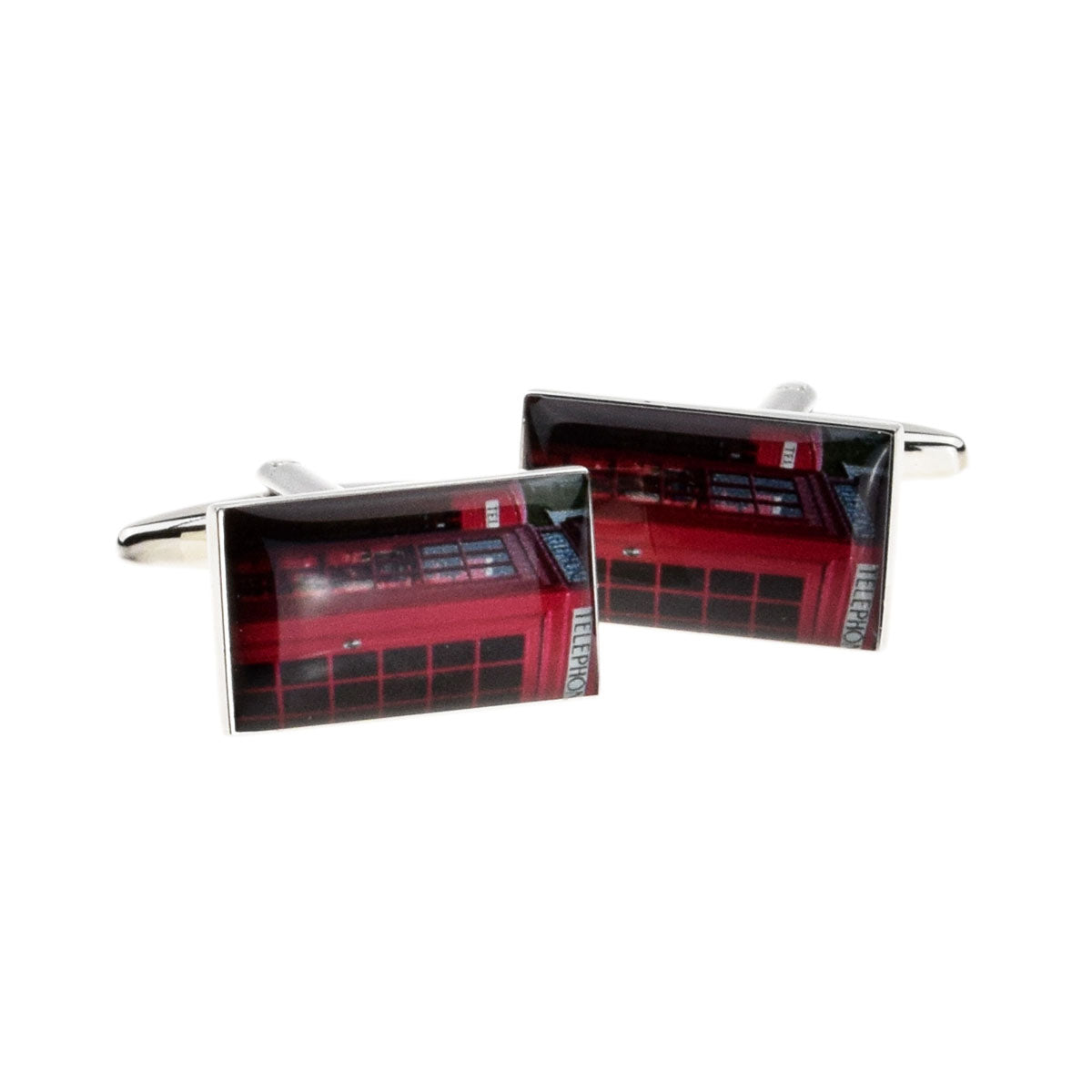 Artistic Red BT Phone Box Cufflinks | Ashton and Finch