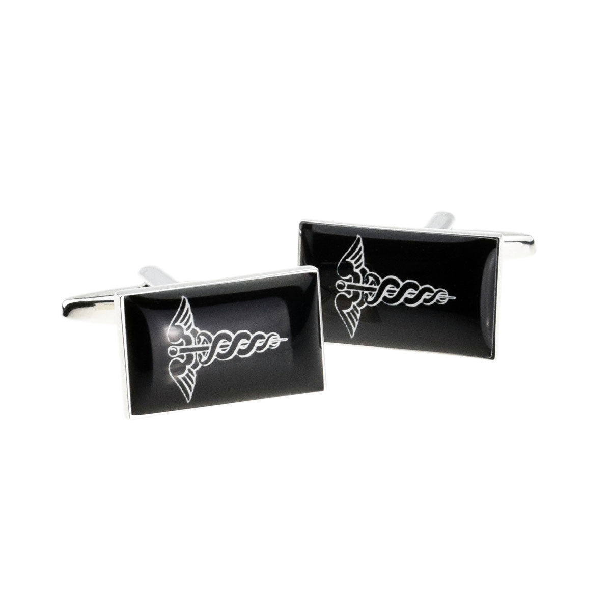 Black & White Medical Symbol Cufflinks | Ashton and Finch