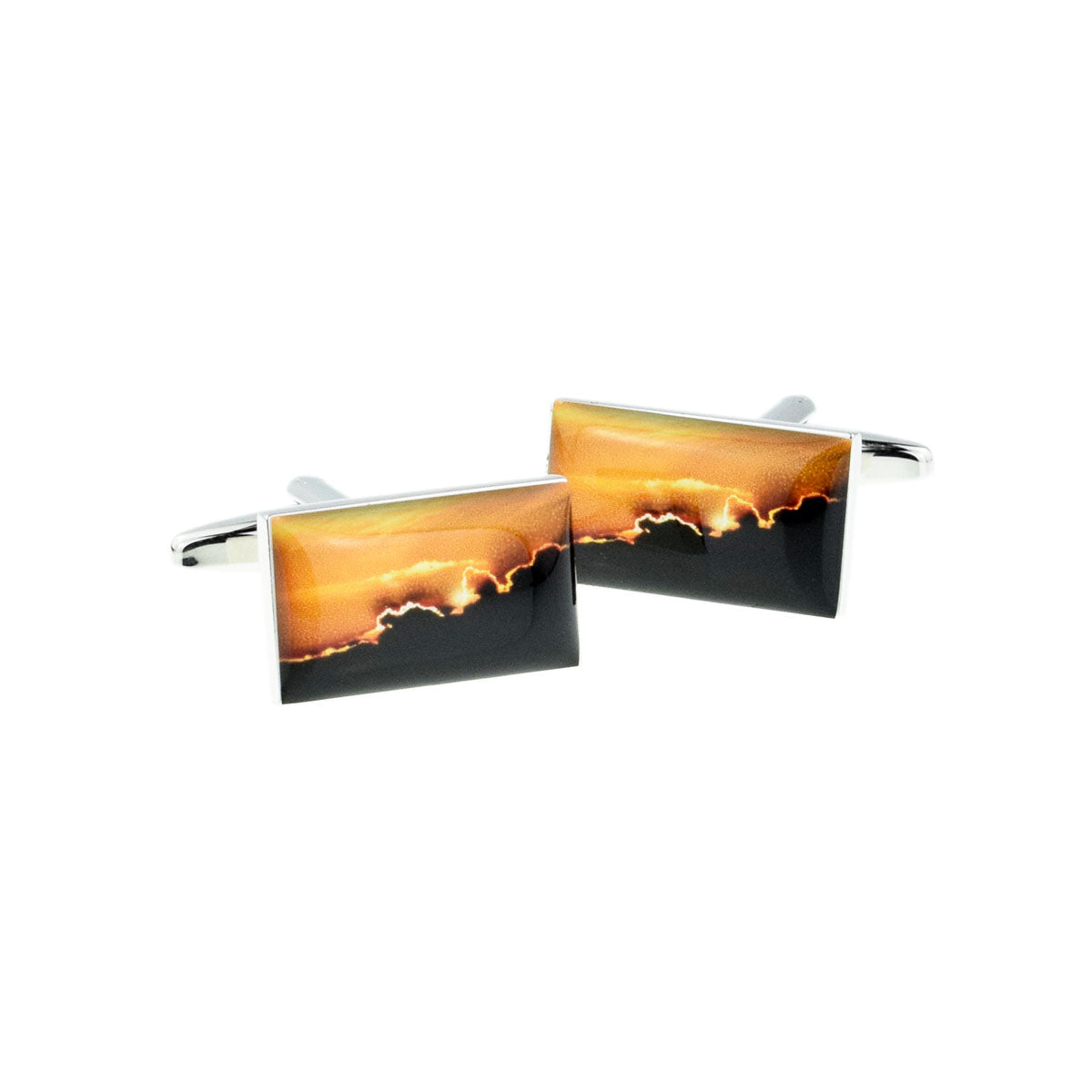 Glorious Sunset Design Cufflinks | Ashton and Finch