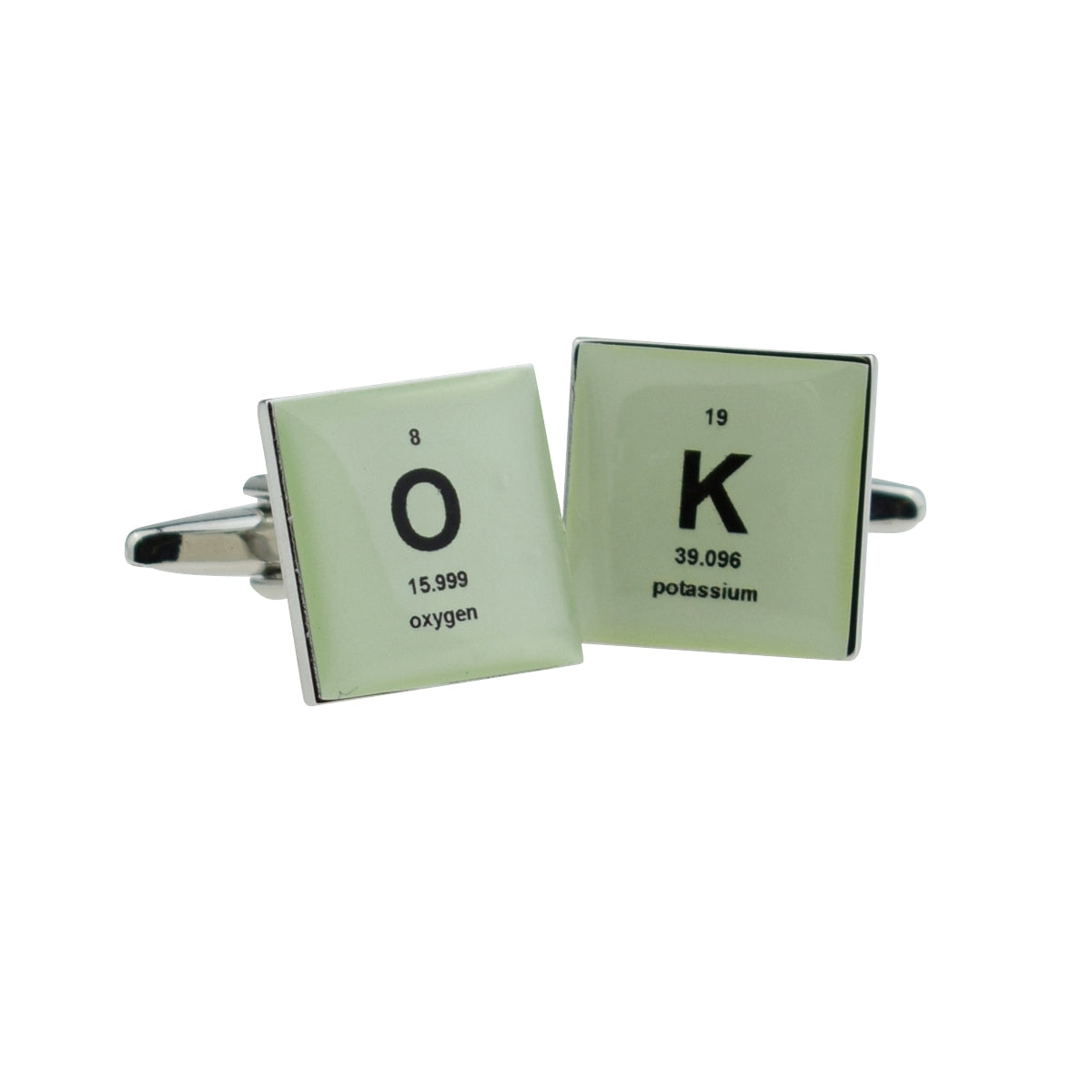 Retro Periodic Table OK Design Cufflinks | Ashton and Finch