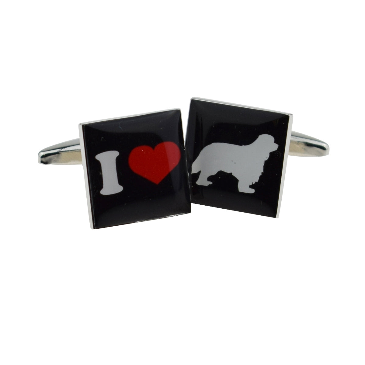 I Love Cavalier King Charles Spaniels Cufflinks | Ashton and Finch