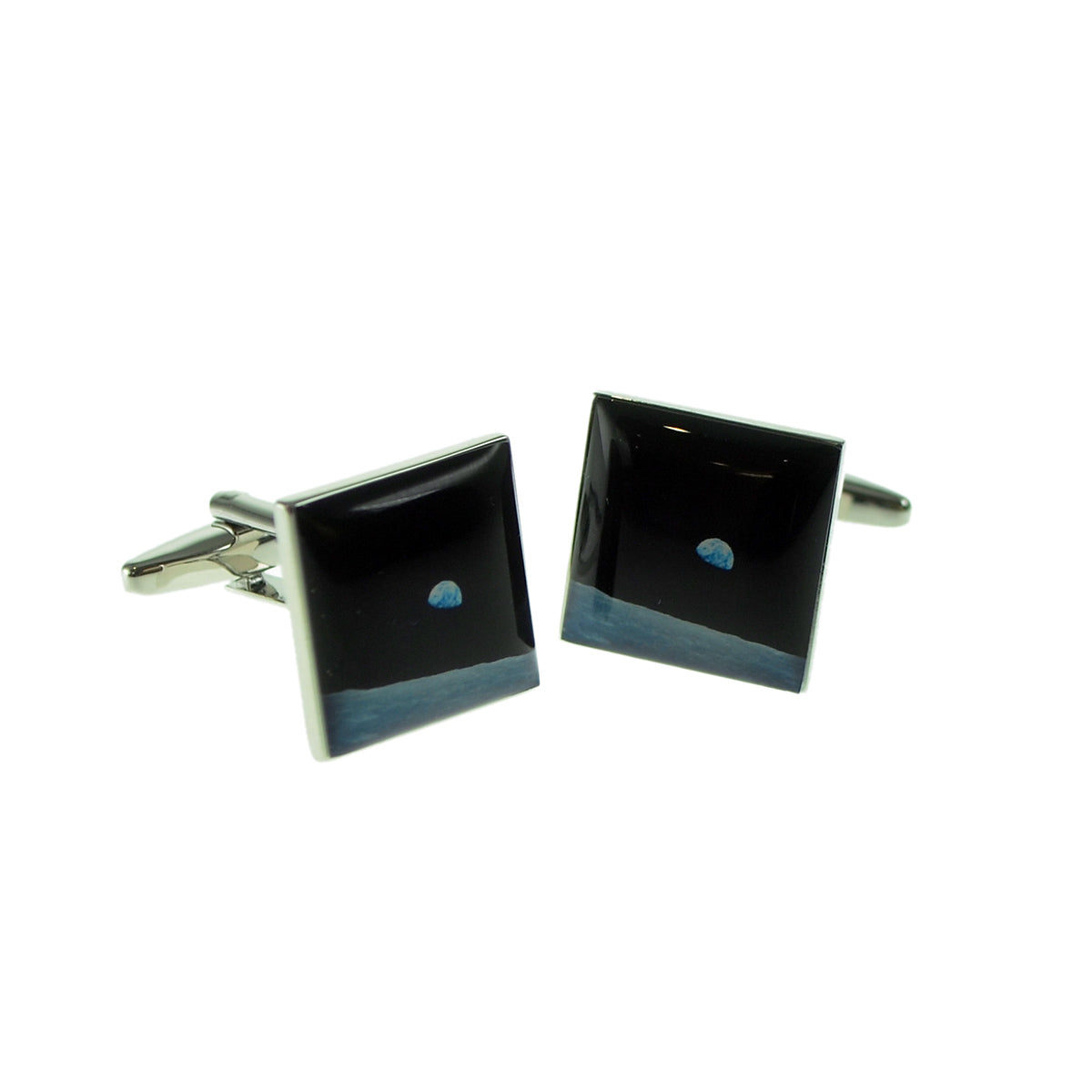 Planet Eart as seen from the Moon Cufflinks | Ashton and Finch