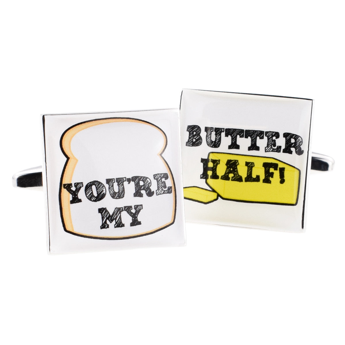 You're my Butter Half Comedy Cufflinks | Ashton and Finch