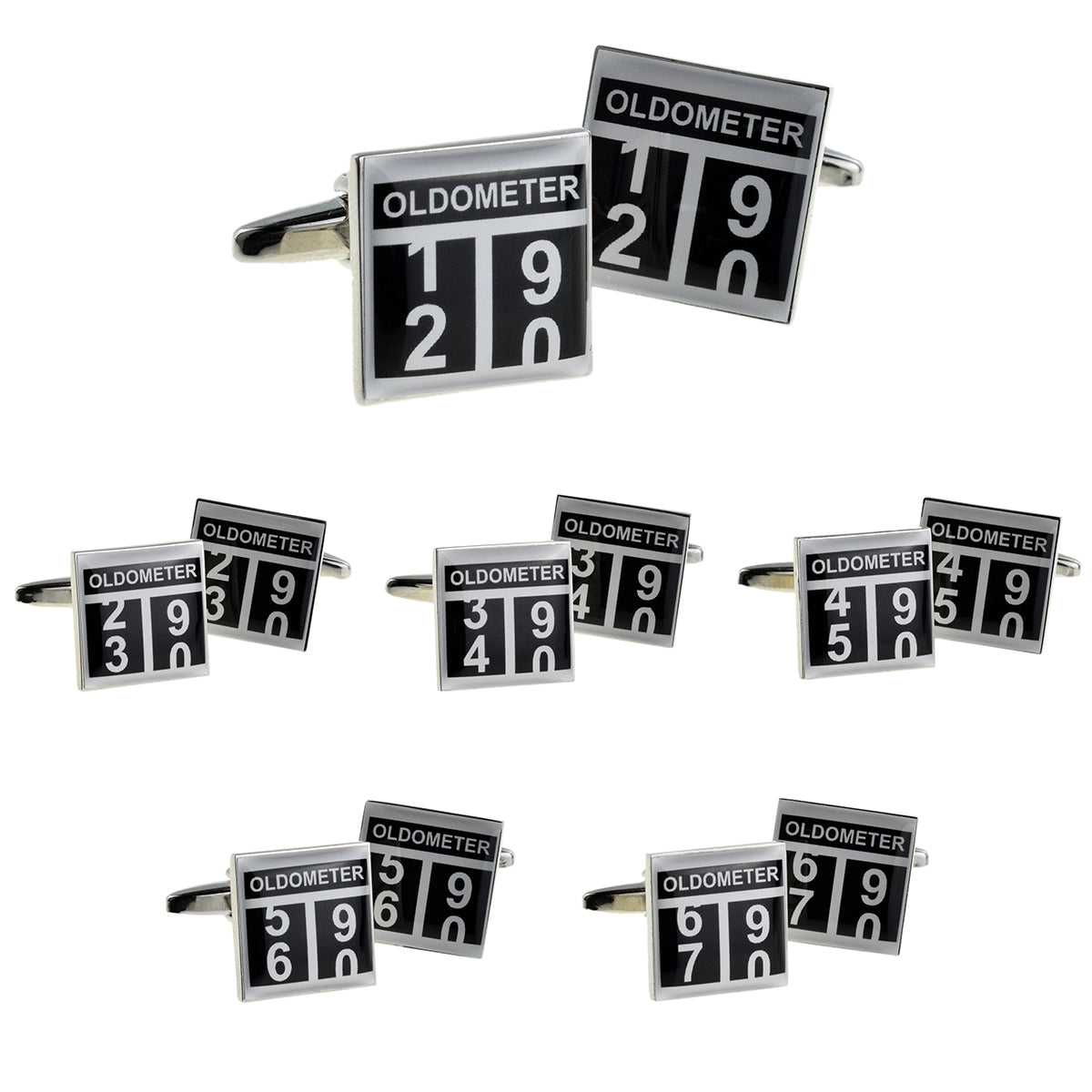 Oldometer Turning Design Cufflinks | Ashton and Finch