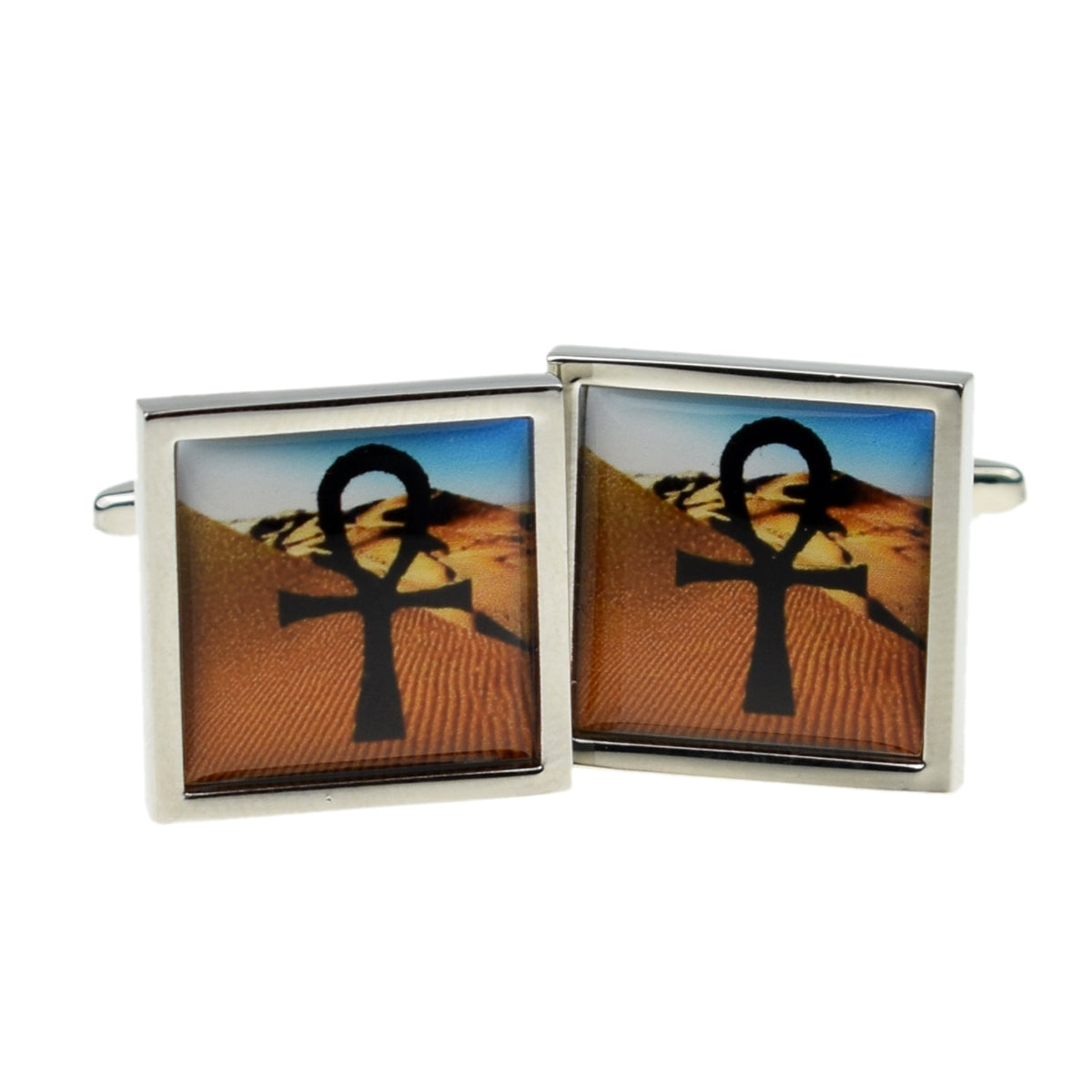 Egyptian Ankh Ambient Cufflinks | Ashton and Finch