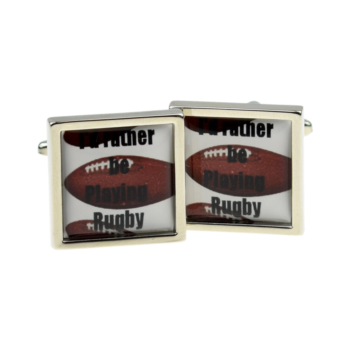 I'd Rather be Playing Rugby Sport Cufflinks | Ashton and Finch