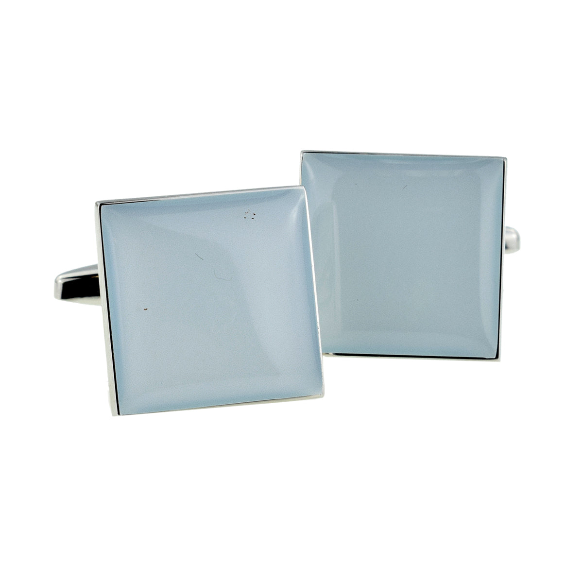 Plain Blue Square Cufflinks | Ashton and Finch