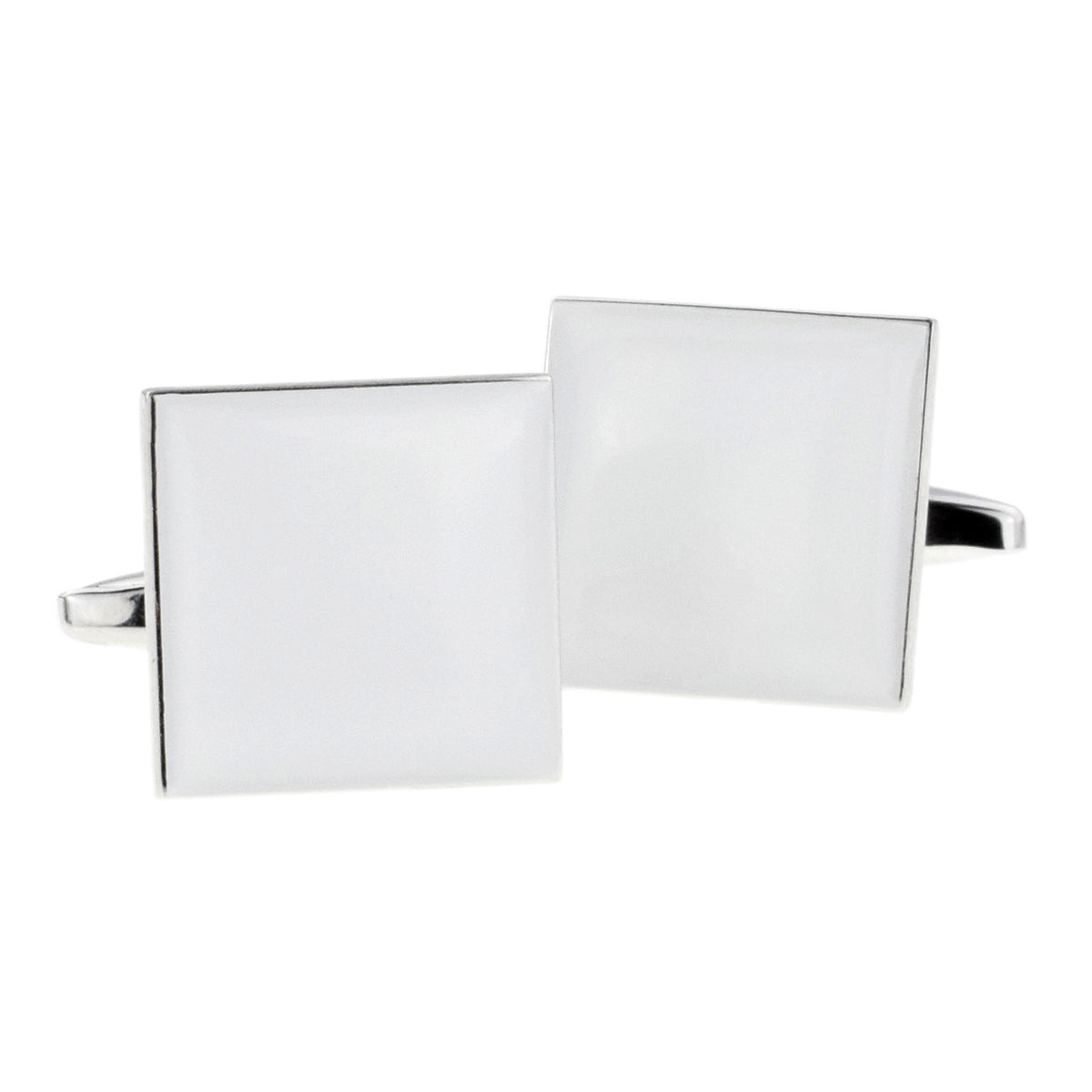 Plain Ash Grey Square Cufflinks | Ashton and Finch