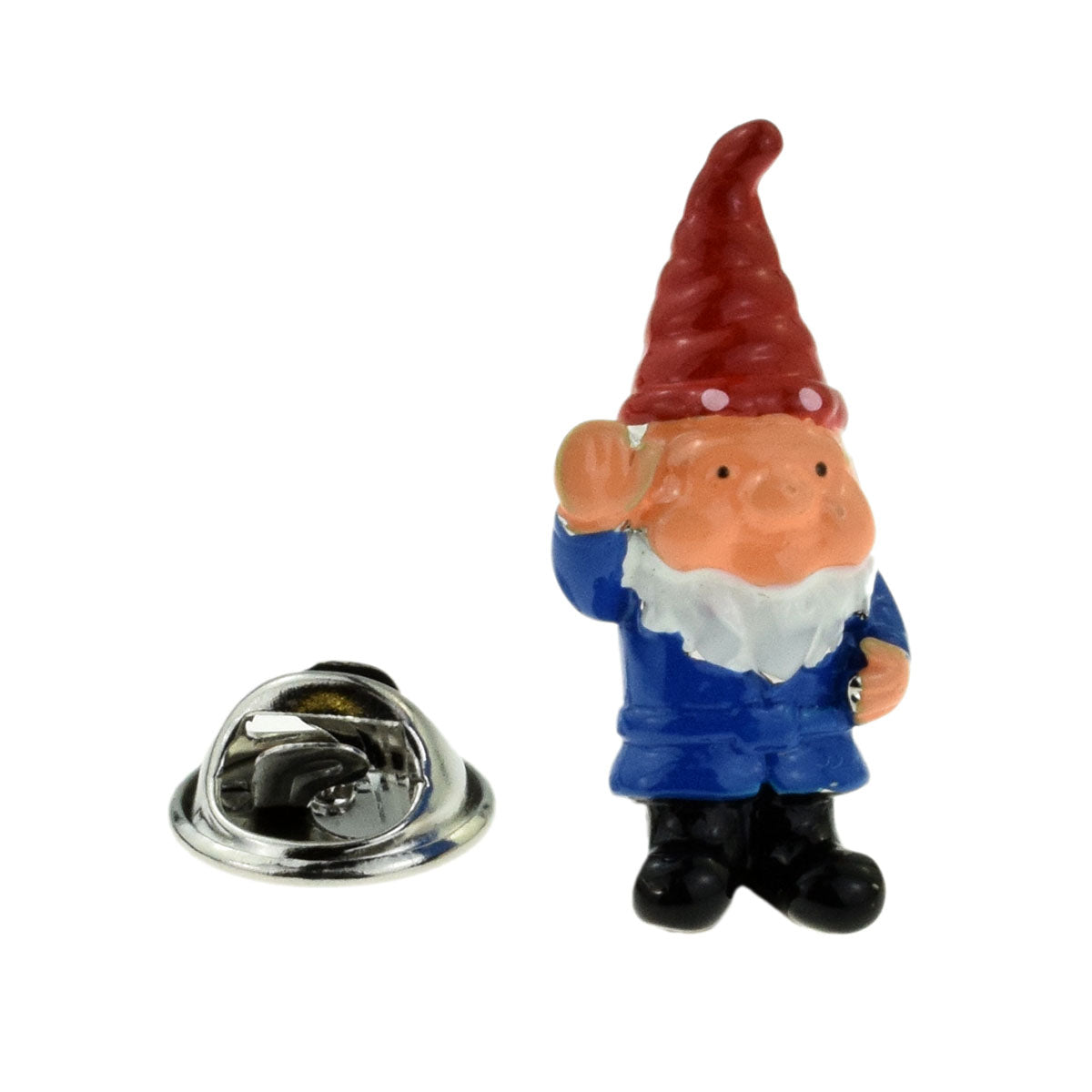 Cute Garden Gnome Lapel Pin Badge