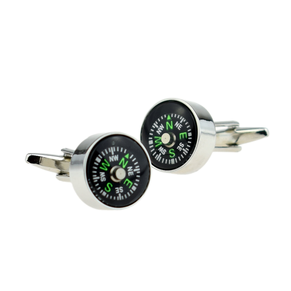 Real Working Map Compass Cufflinks | Ashton and Finch