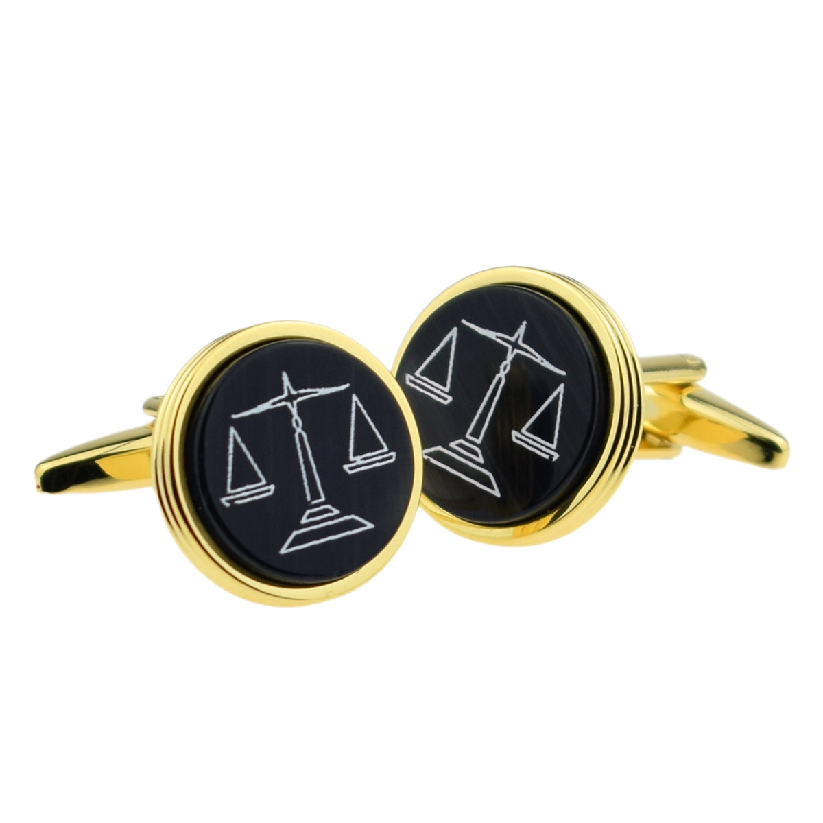 Gold Plated Black Scales of Justice Lawyers Masonic | Ashton and Finch