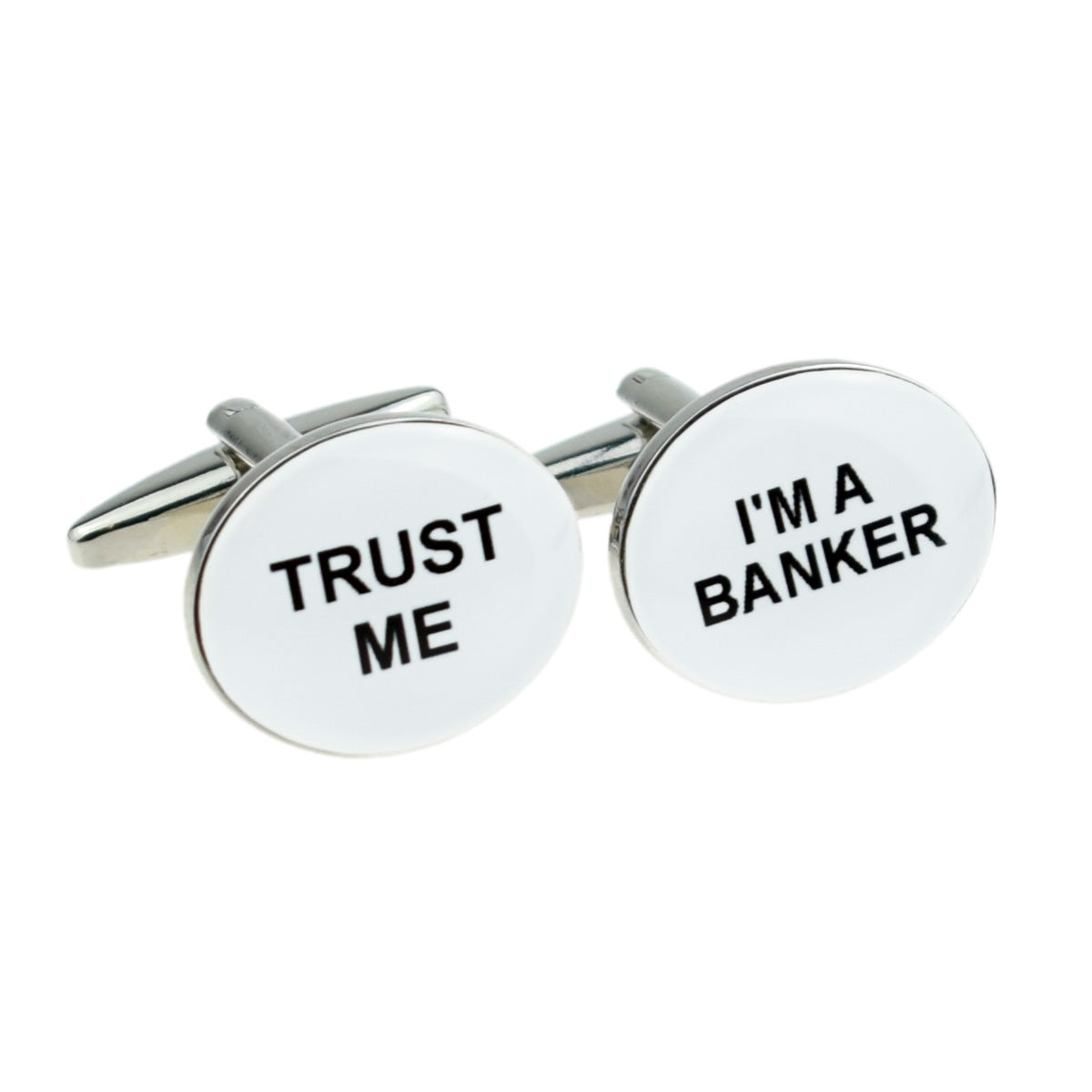 Trust Me I'm a Banker Cufflinks | Ashton and Finch