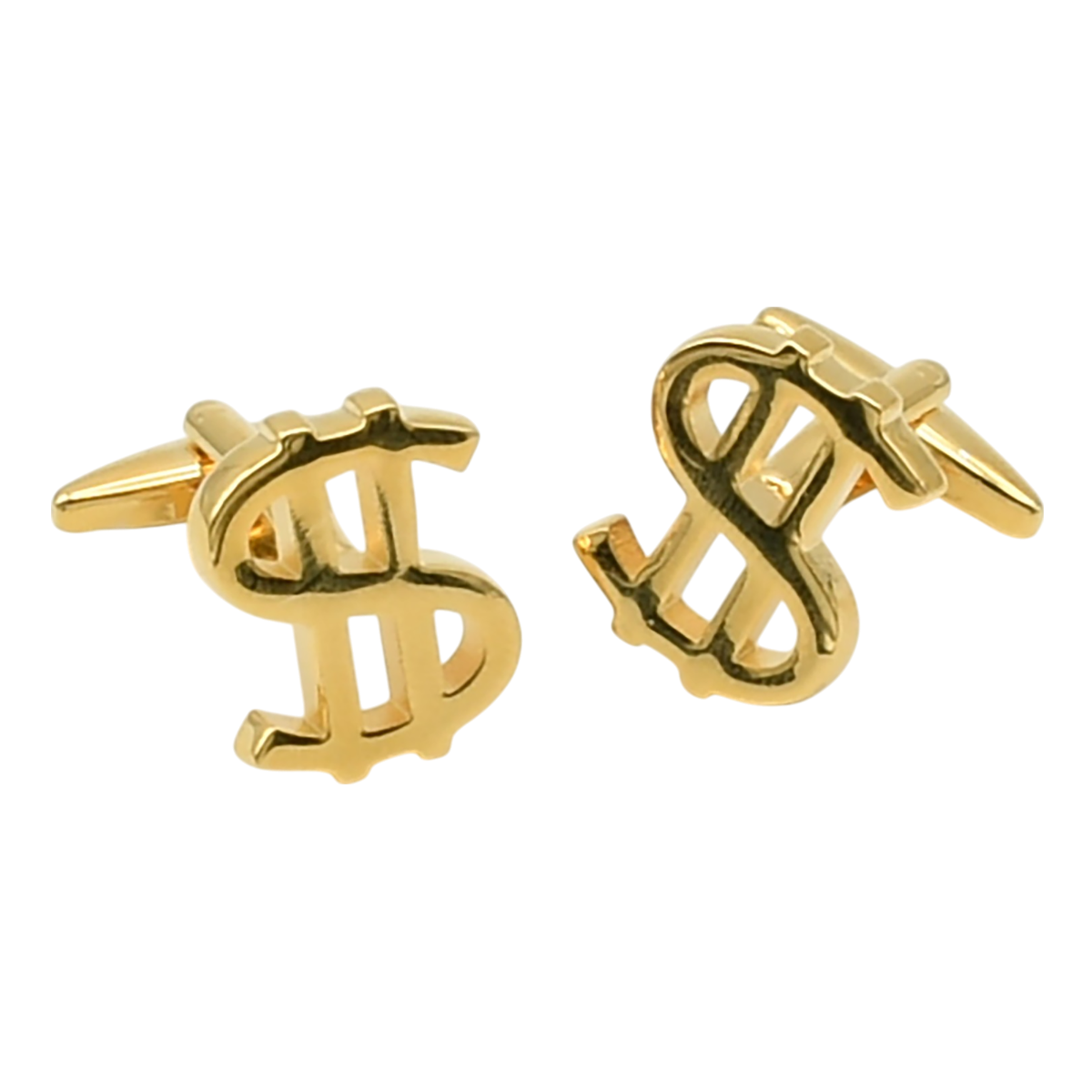 Gold Plated Dollar $ Money Cufflinks | Ashton and Finch