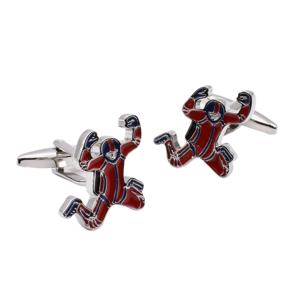 Red Skydiver Cufflinks | Ashton and Finch