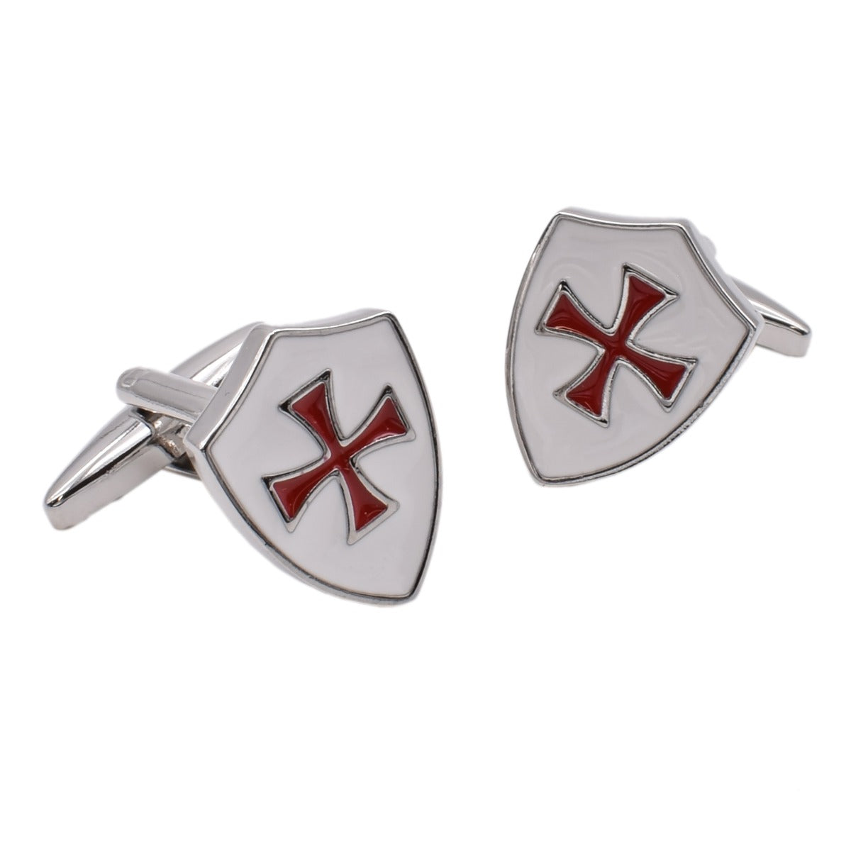 Crusader Maltese Cross Shield Cufflinks | Ashton and Finch