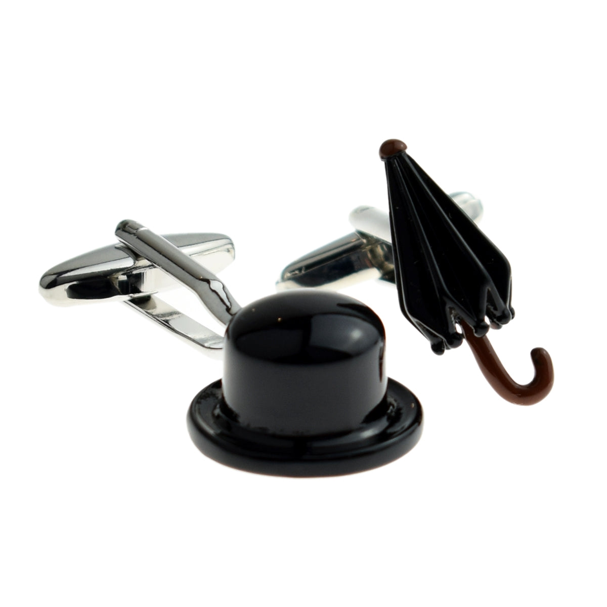 Bowler Hat & Umbrella City Gent Cufflinks | Ashton and Finch