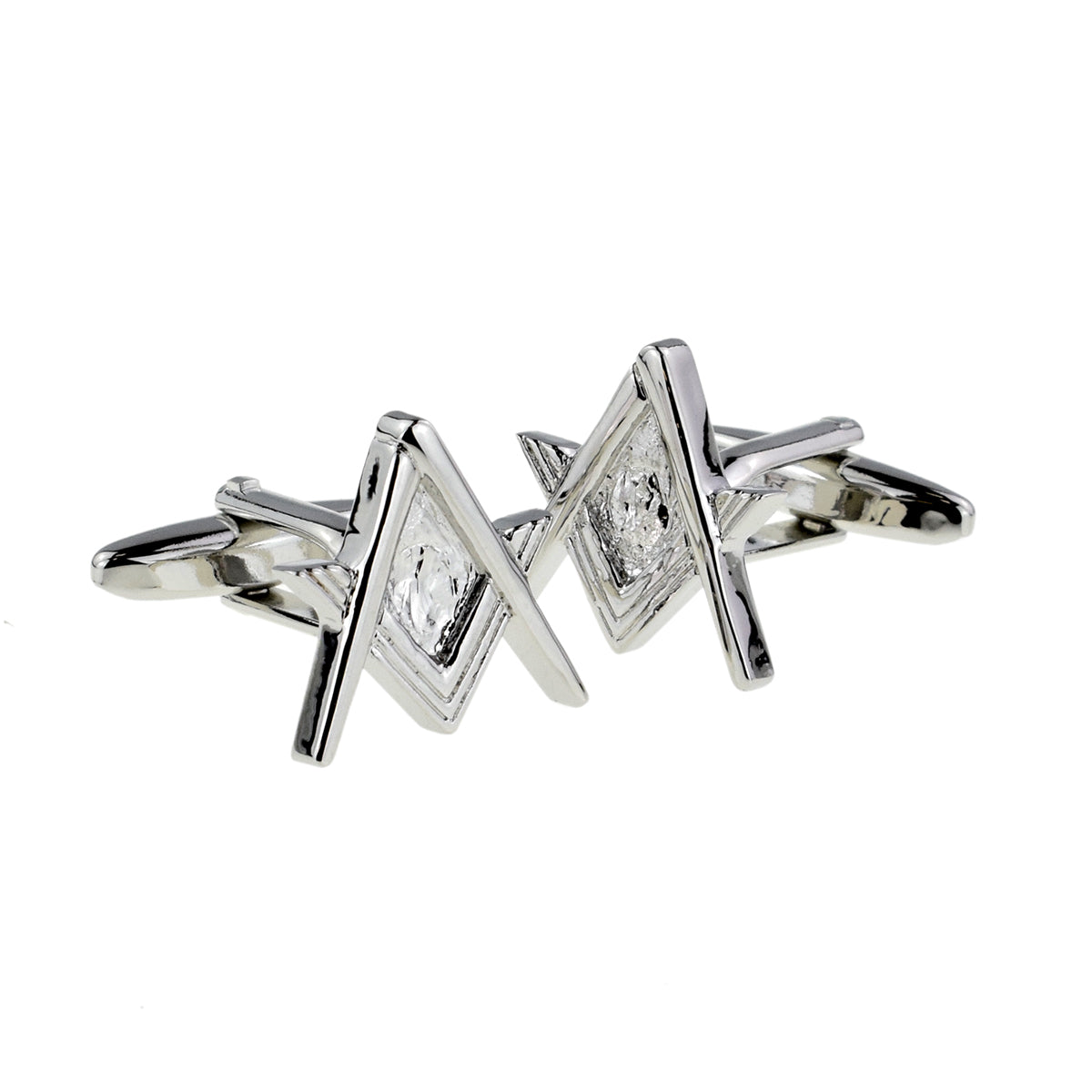 Masonic Compass & Square Cufflinks No G | Ashton and Finch