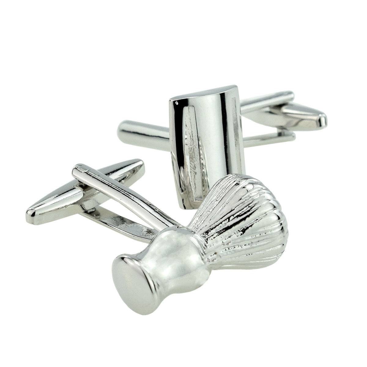 Shaving Brush & Safety Razor Design Cufflinks | Ashton and Finch