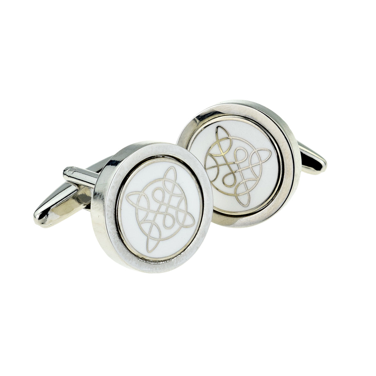 Celtic Knot Design Coin Insert Cufflinks | Ashton and Finch