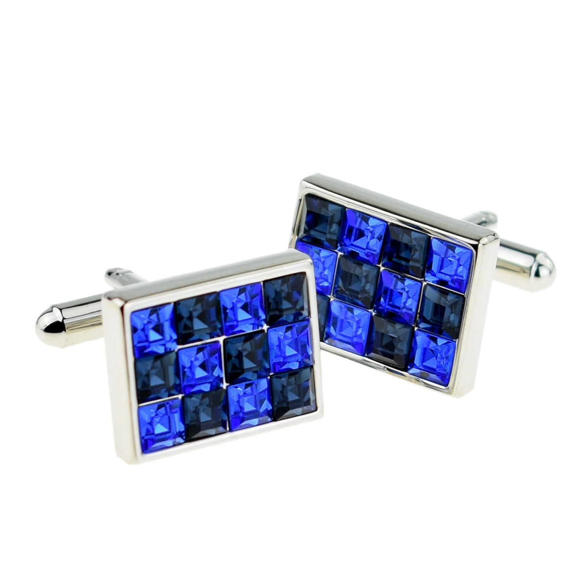 Blue & Black Crystal Classic Cufflinks | Ashton and Finch