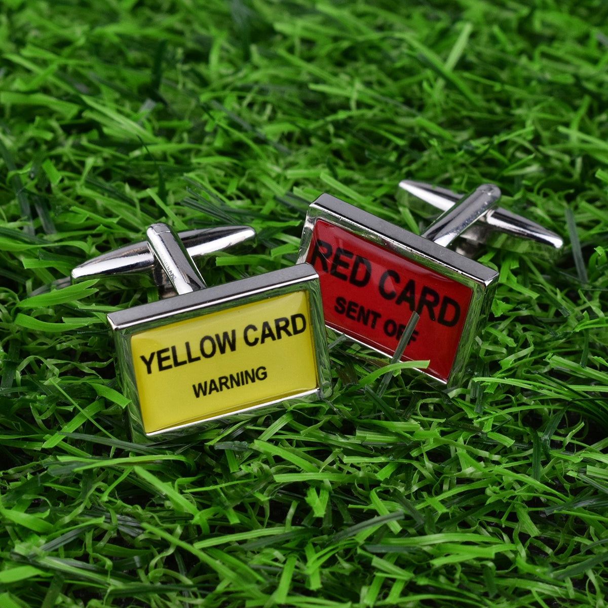 Red and Yellow Cards Football Sport Cufflinks | Ashton and Finch