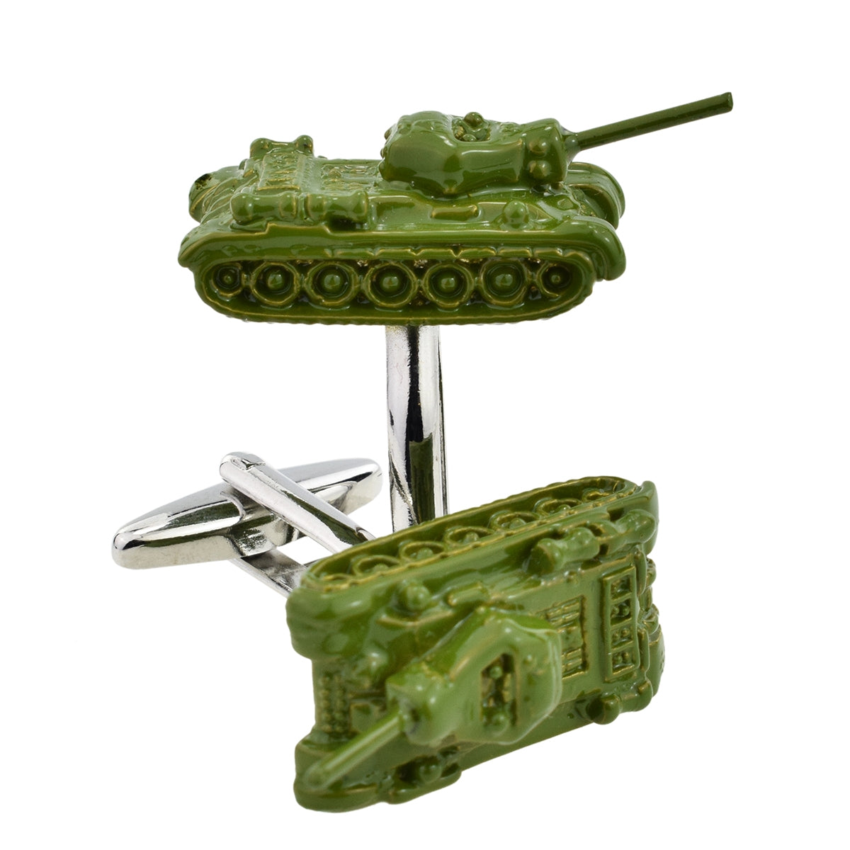 Coloured Tank Army War Cufflinks | Ashton and Finch