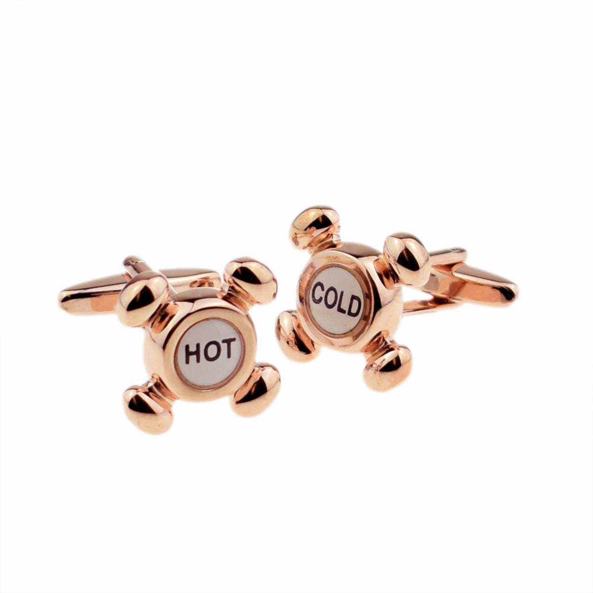 Rose Gold Taps Plumbers Cufflinks | Ashton and Finch