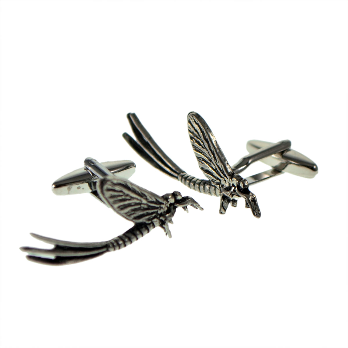 English Made Mayfly Pewter Cufflinks | Ashton and Finch
