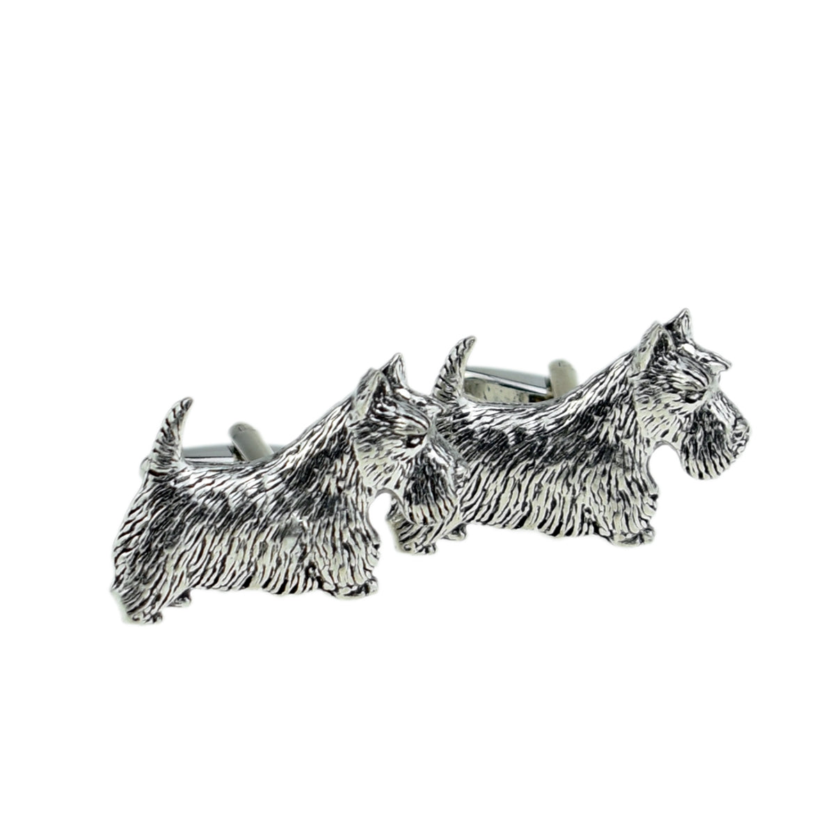 English Made Scottish Terrier Pewter Cufflinks | Ashton and Finch