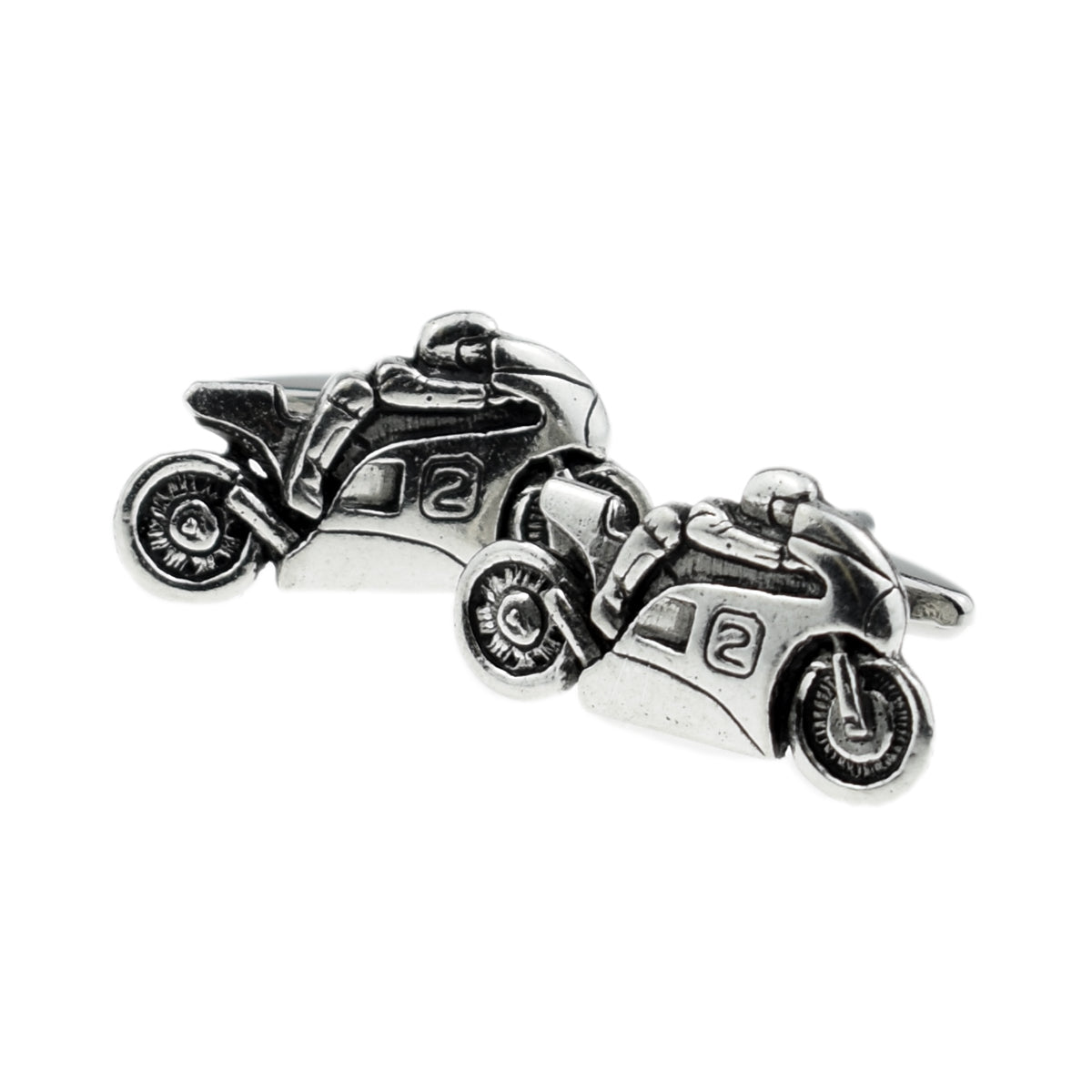 English Made Sports Motorbike Motorcycle Pewter Cufflinks | Ashton and Finch