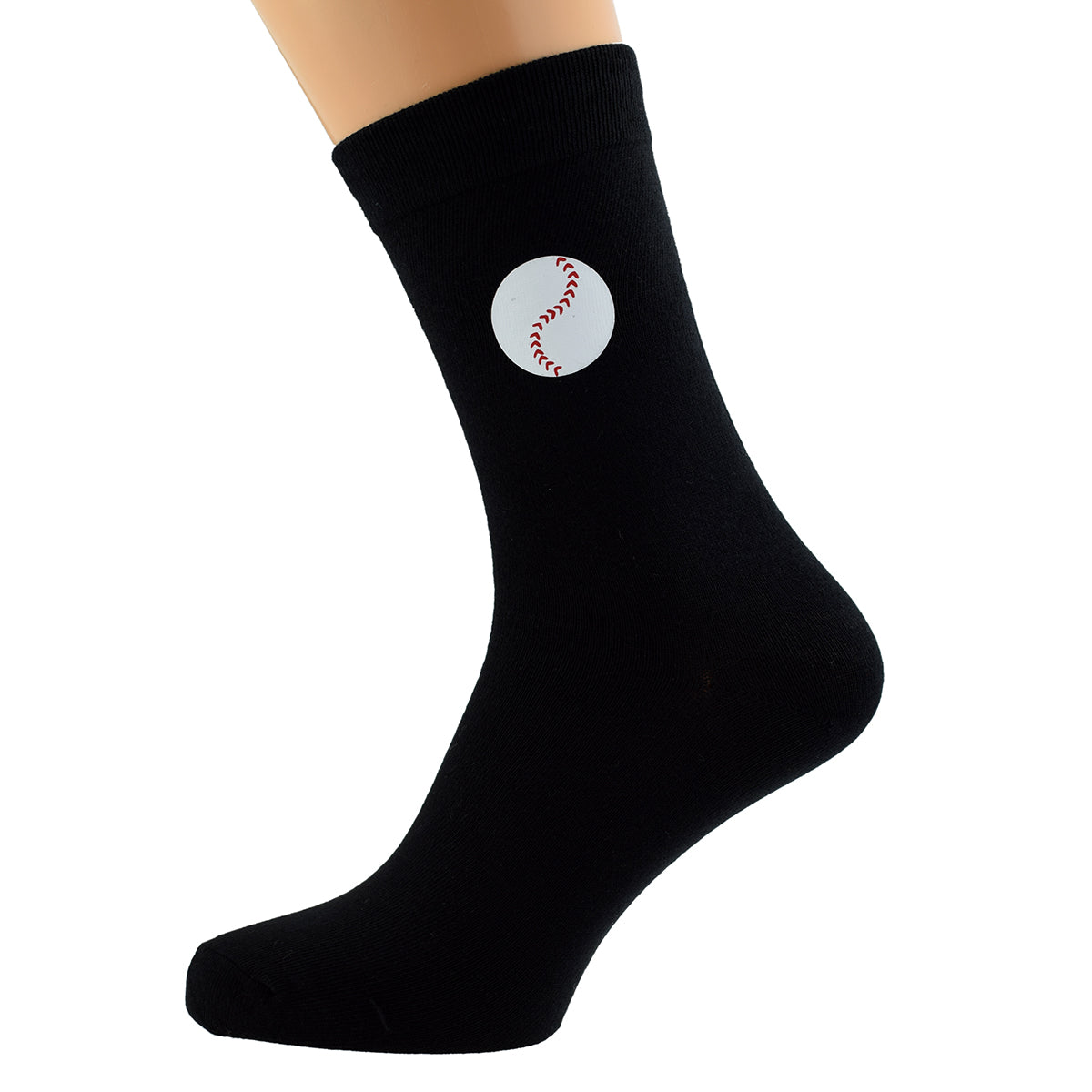 Baseball Design Mens Black Socks| Ashton and Finch