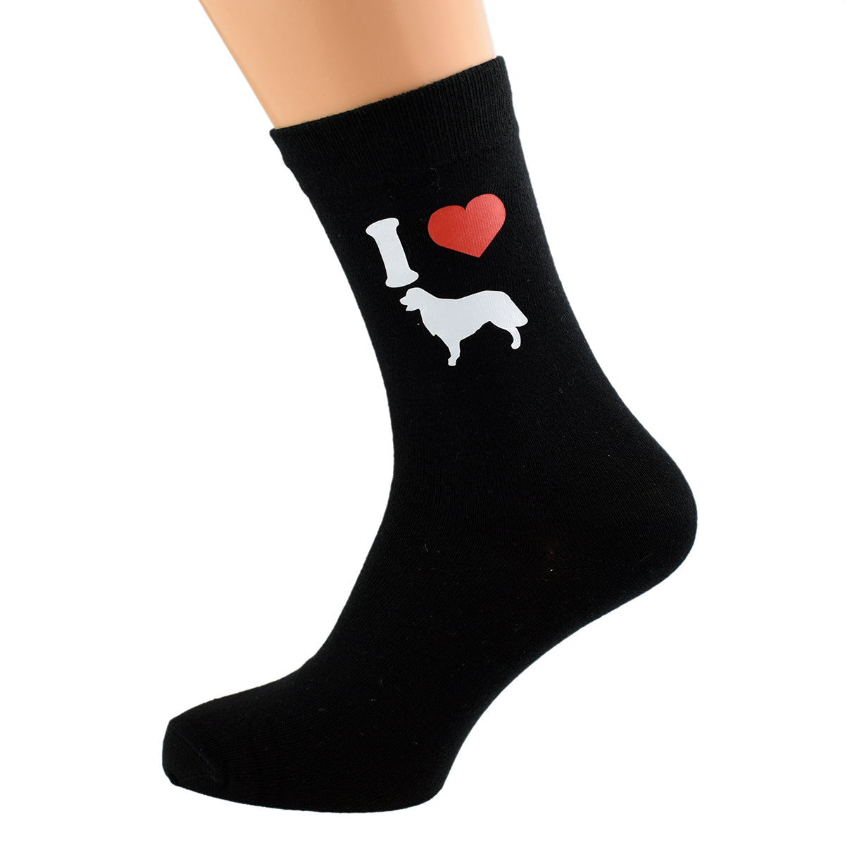 I Love Retrievers Mens Black Socks| Ashton and Finch
