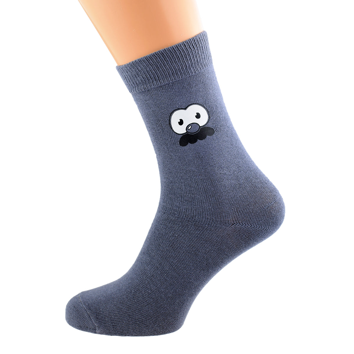 Grey Funny Face Novelty Socks| Ashton and Finch