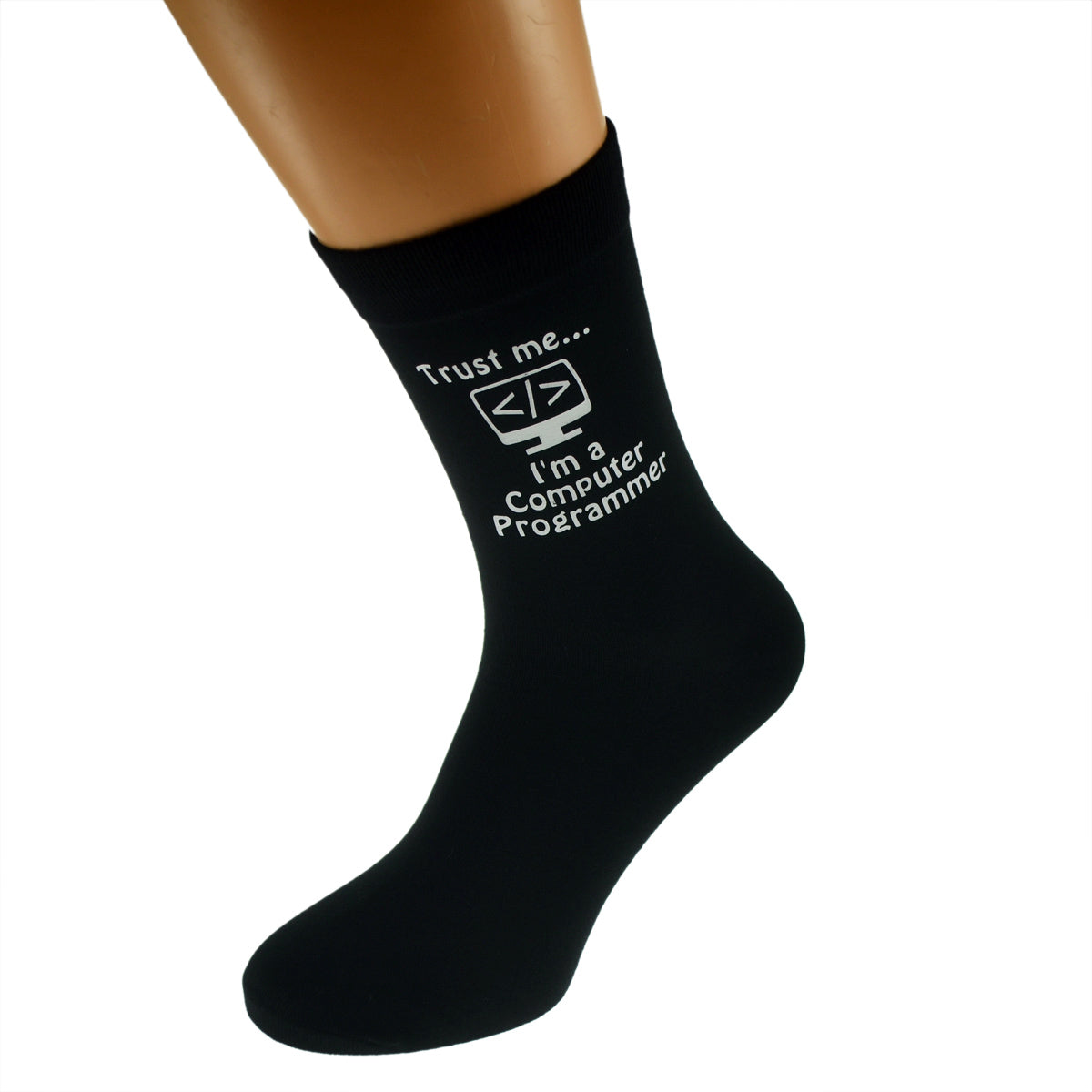 Computer Programmer Design Trust Me I’m A Computer Programmer Mens Black Socks| Ashton and Finch