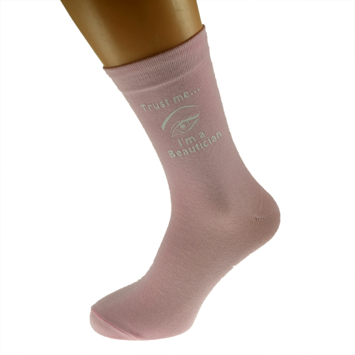 Beautician Design Trust Me I’m A Beautician Ladies Pink Socks| Ashton and Finch