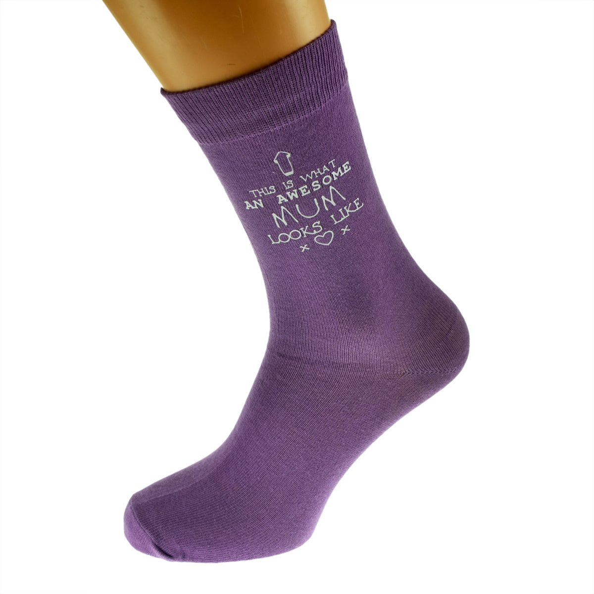 Awesome Mum Looks Like Mothers Day Ladies Purple Socks| Ashton and Finch