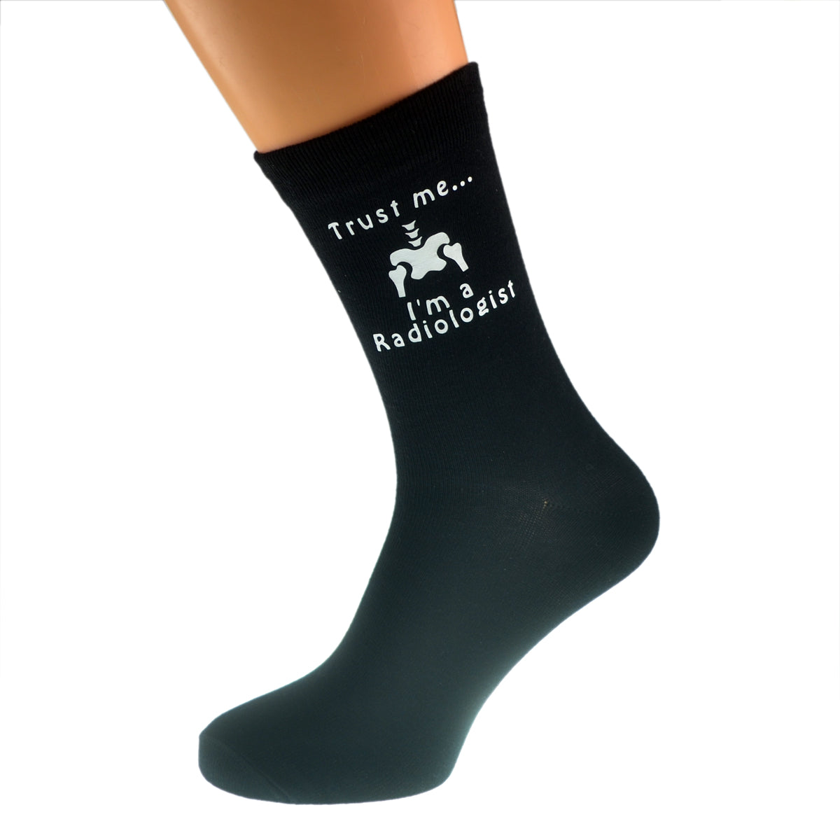 Trust Me I’m A Radiologist Mens Black Socks| Ashton and Finch