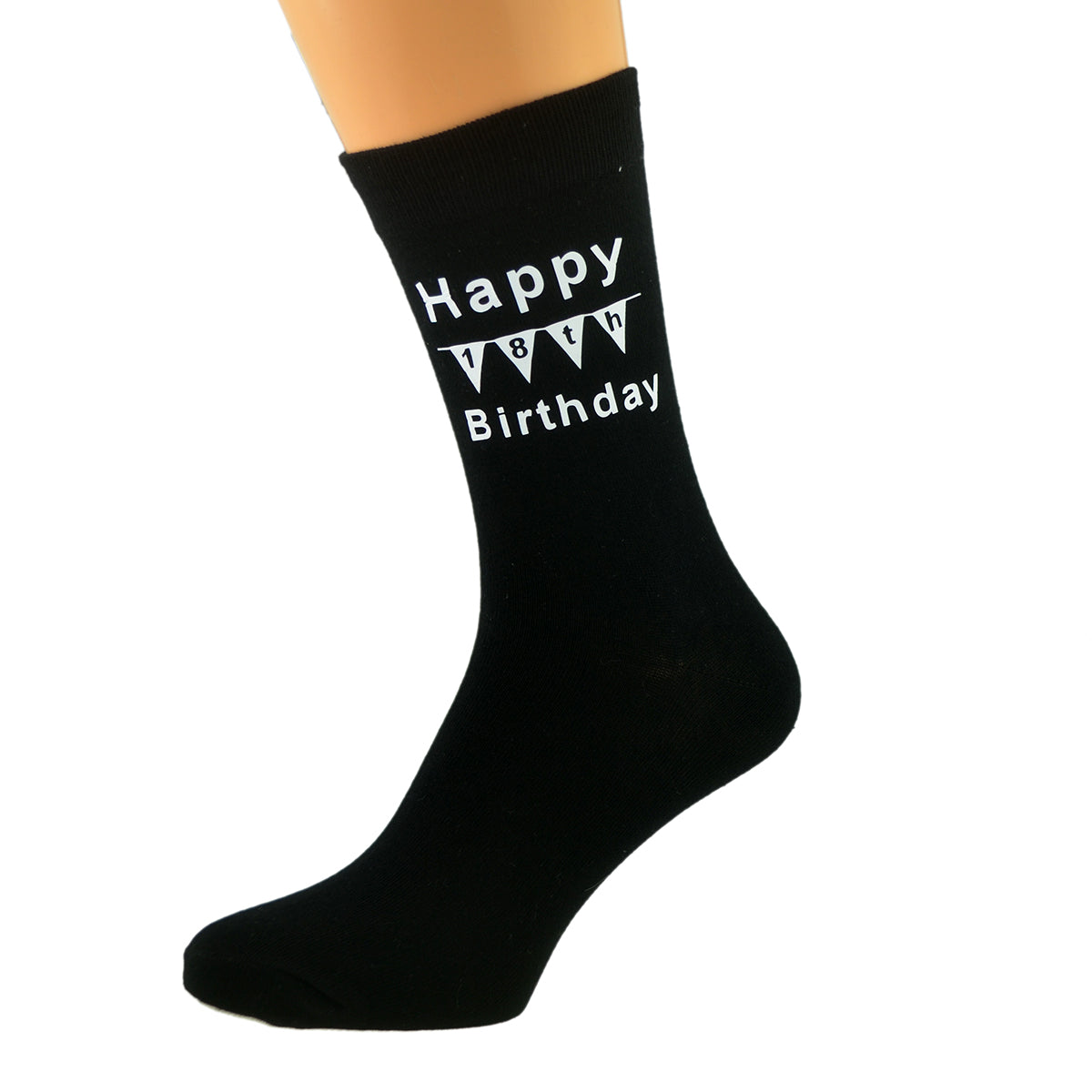 Black Mens Socks Happy 18th Birthday| Ashton and Finch