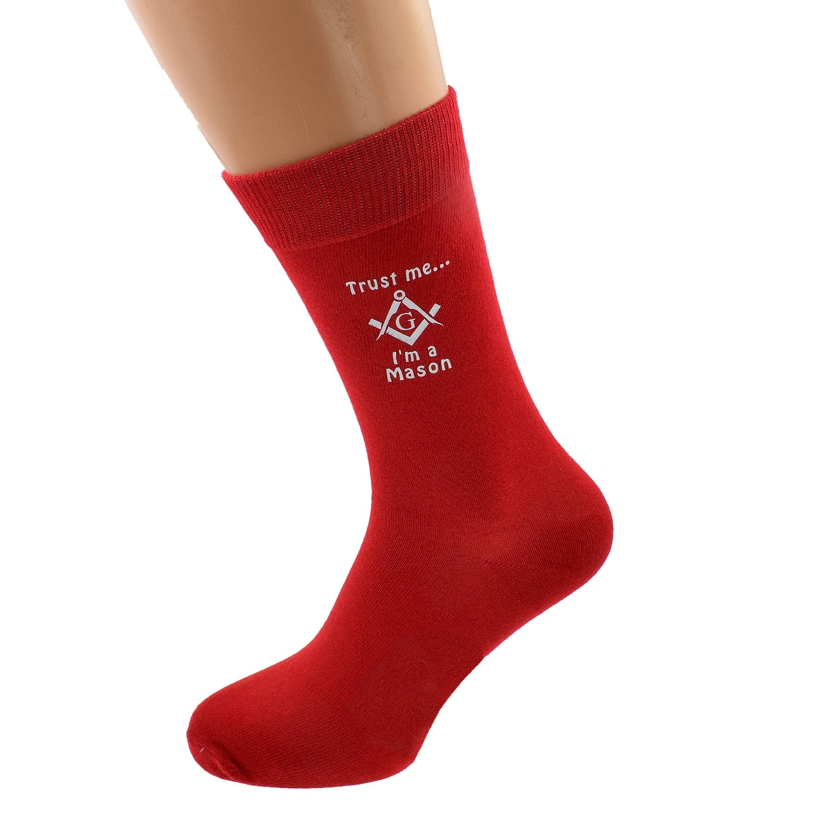 Trust Me I’m A Mason With G Mens Red Socks| Ashton and Finch