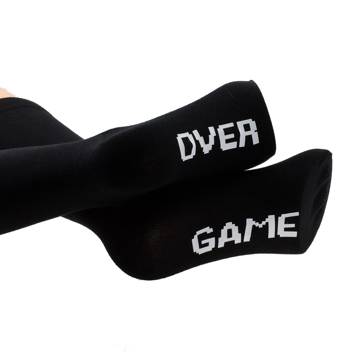 Fun Game Over Sole Print Mens Black Socks| Ashton and Finch