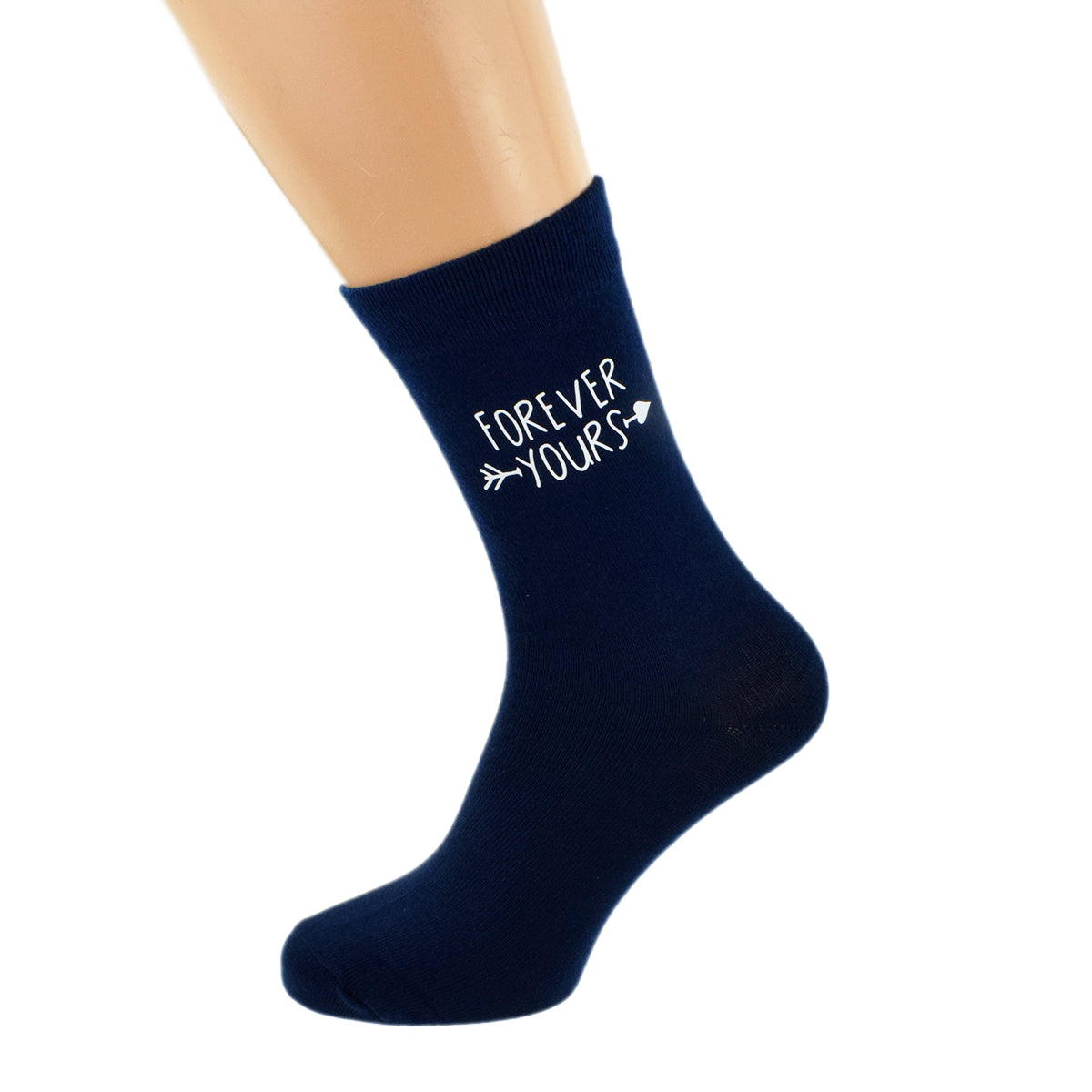 Forever Yours Mens Navy Blue Socks| Ashton and Finch