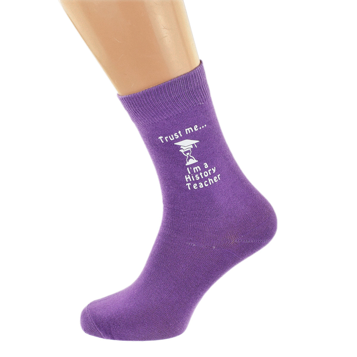 Trust Me I’m A History Teacher Purple Socks| Ashton and Finch
