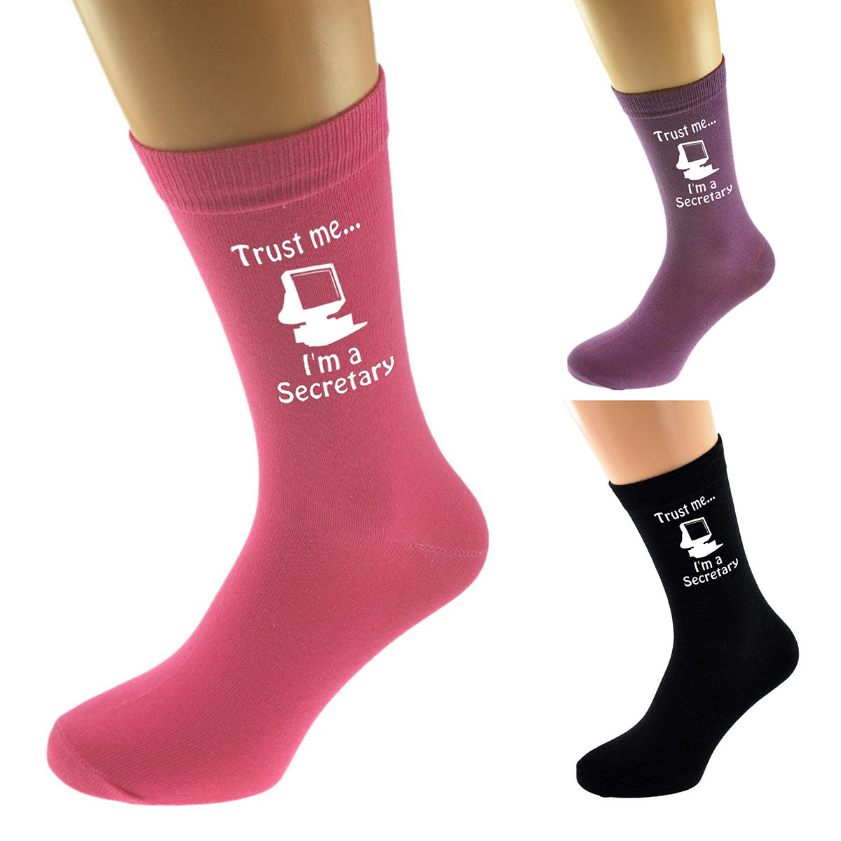 Trust Me I’m A Secretary Socks Mens Or Ladies Available In Various Colours| Ashton and Finch