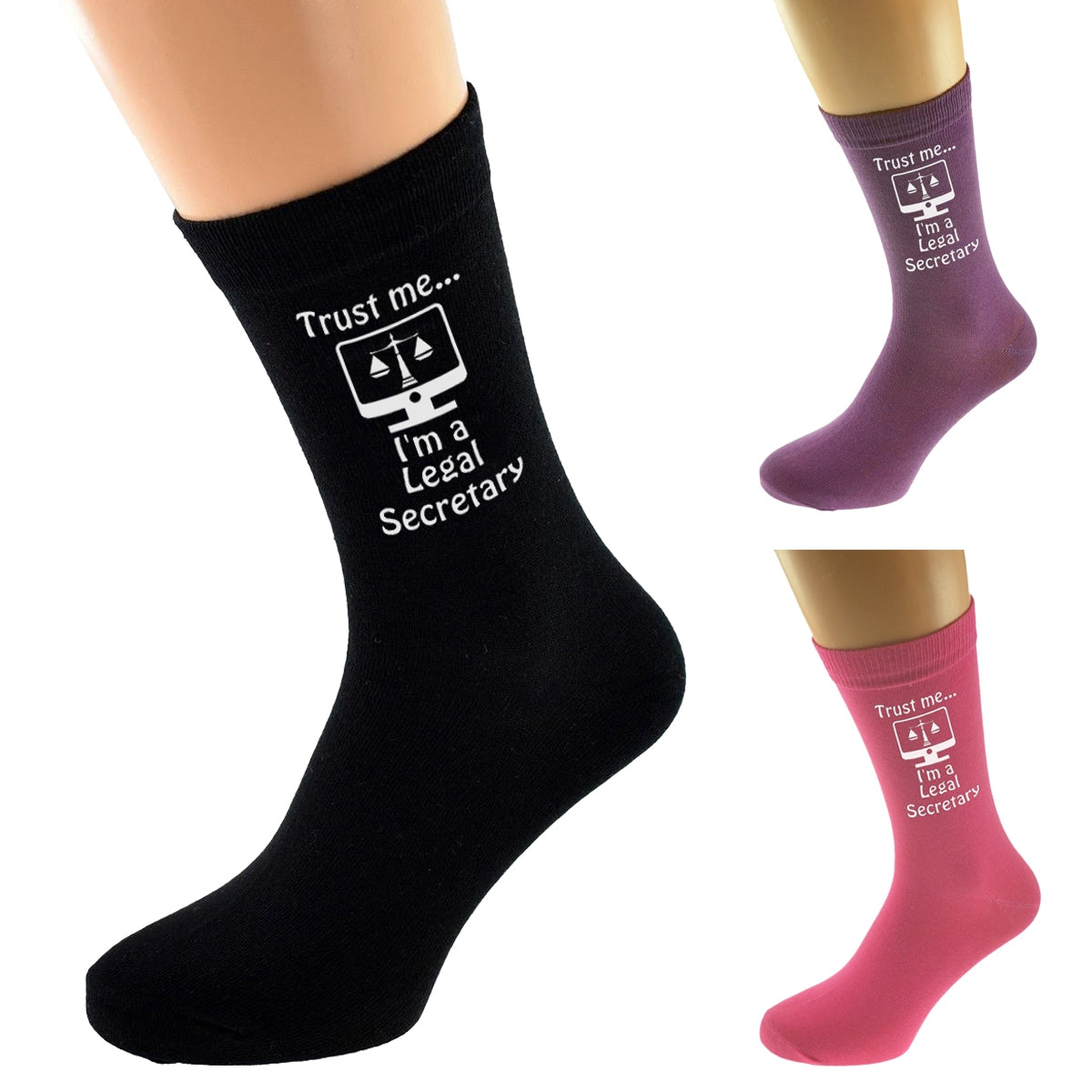 Trust Me I’m A Legal Secretary Design Socks| Ashton and Finch