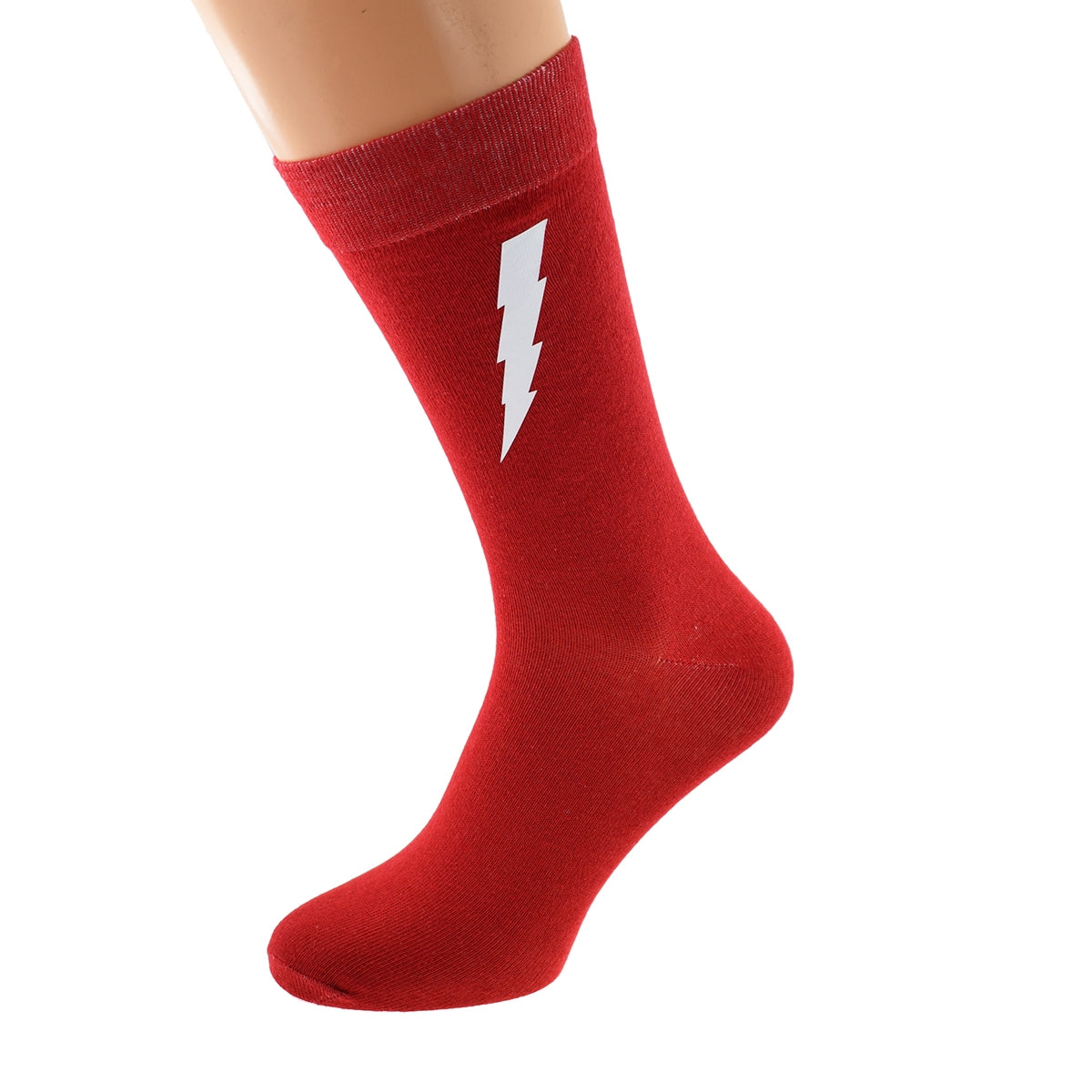 Lightning Strike Red Valentine Socks| Ashton and Finch