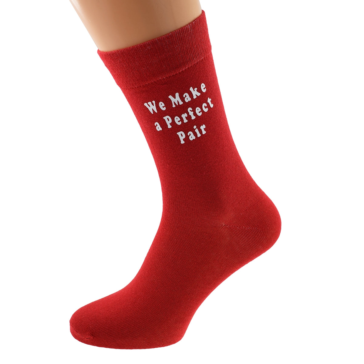 We Make A Perfect Pair Valentine Red Socks| Ashton and Finch