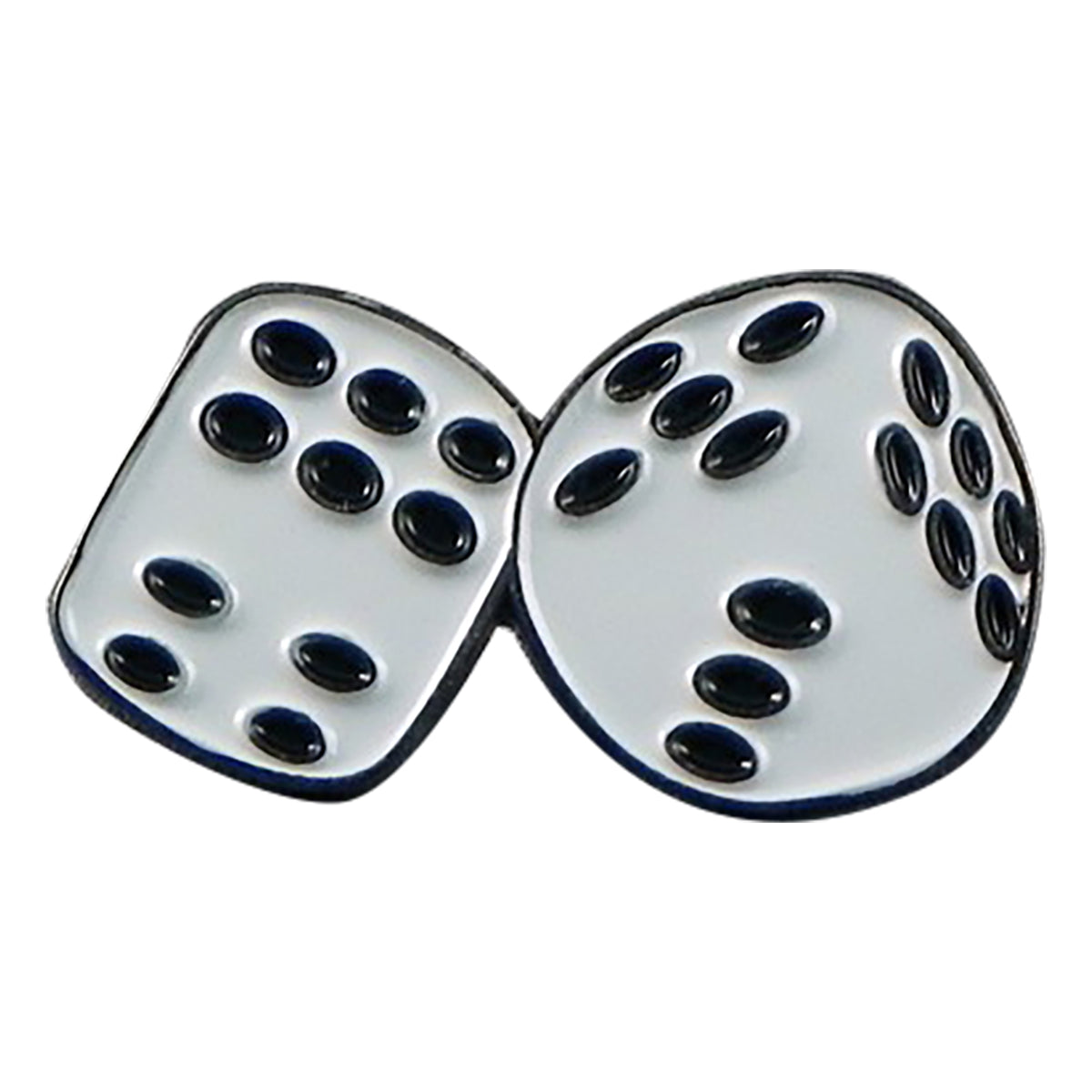 Casino Dice Gamblers Metal Enamel Lapel Pin Badge
