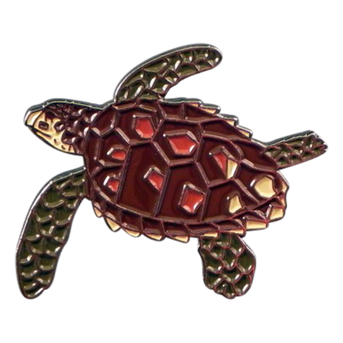 Sea Turtle Metal Enamel Lapel Pin Badge