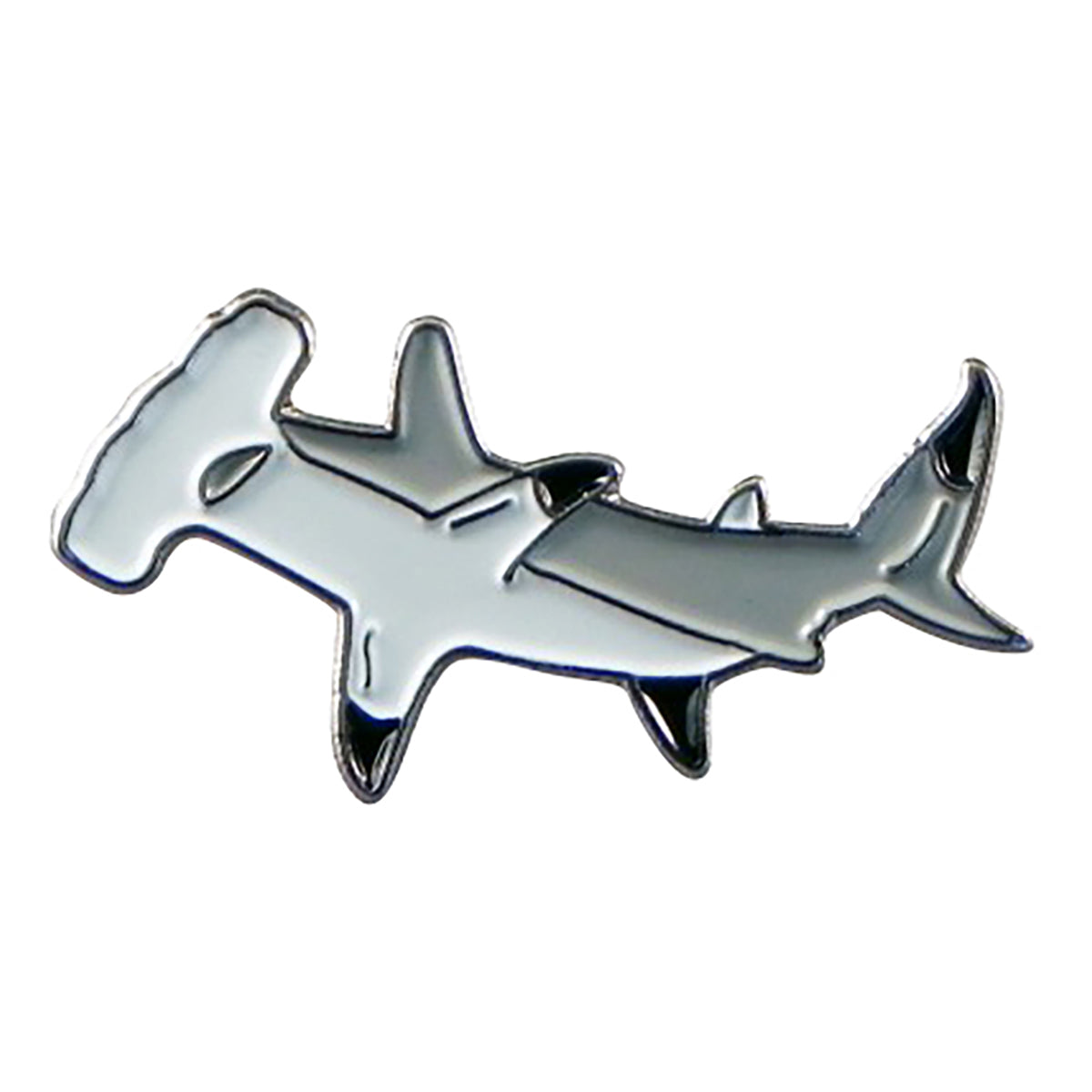 Hammerhead Shark Metal Enamel Lapel Pin Badge