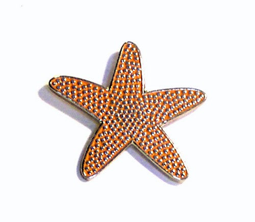 Marine Starfish Metal Enamel Lapel Pin Badge